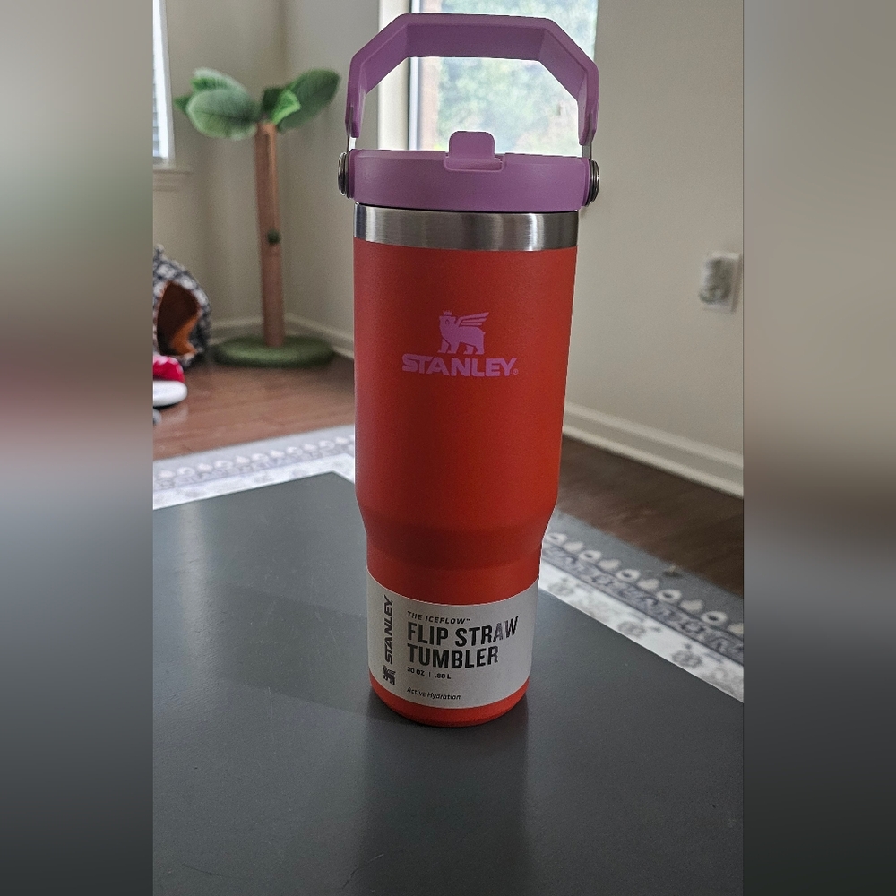 Stanley Poppy 30 Oz Iceflow Flip Straw Tumbler - NWT - Target Exclusive